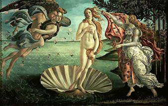 Рождение Венеры», Сандро Ботичелли, 1486